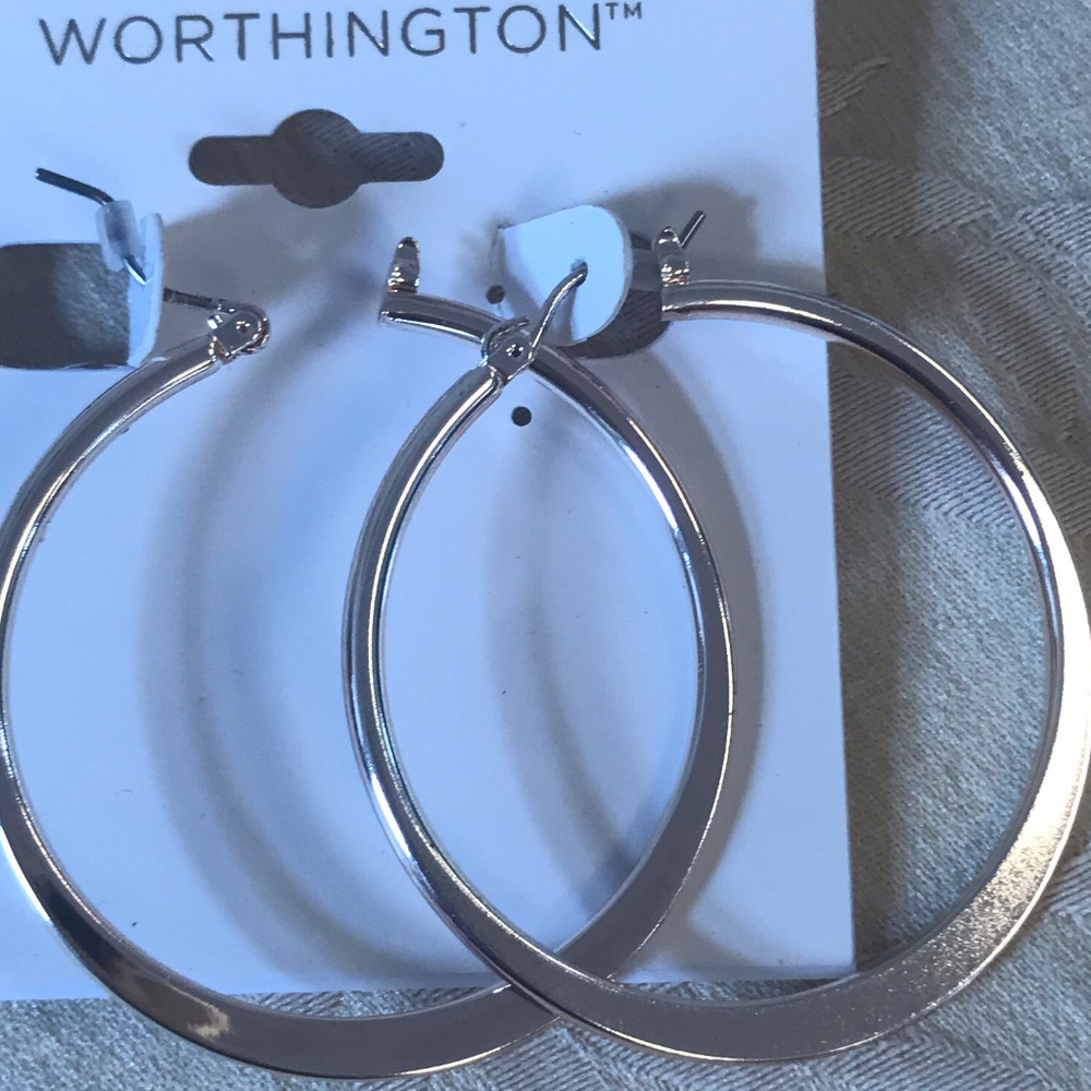 Silver Big Round Earring